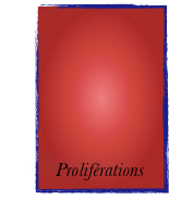                             


                            

   
  Proliférations